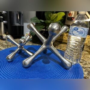 Silver Decorative Jacks Set